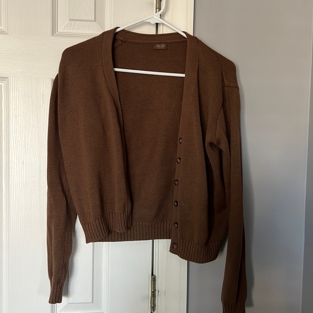 Brandy Melville Brown cardigan sweater